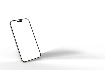 Wall Mural - 3d smartphone and social media 4 items carousel feed post mockup isolated on background. social fram