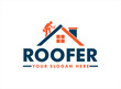 © Yuliantart - roofer repair and maintenance service logo design vector illustration isolated on background