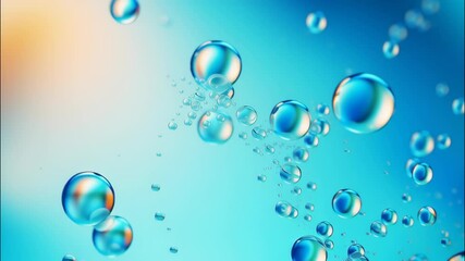Wall Mural - vibrant bubbles and oil drops in a colorful background with generative ai inspiration