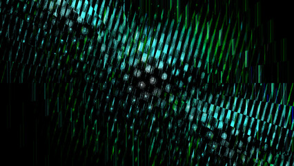Abstract dark green blue digital grid pattern light dots textured futuristic cyber technology background