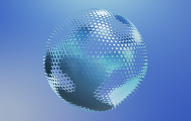 Cyber security and global communication concept