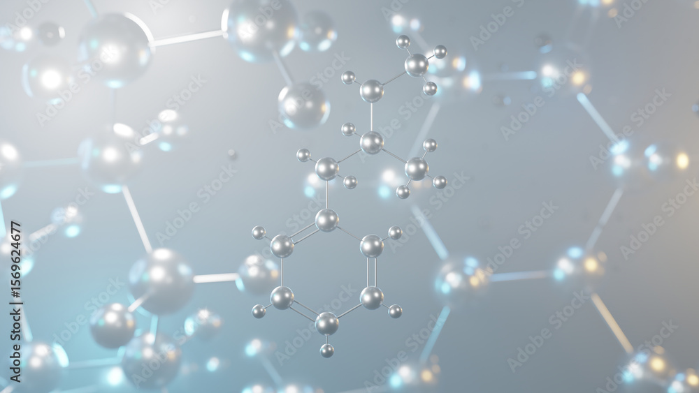 Methamphetamine Molecular Structure 3d Model Molecule Cns Stimulant
