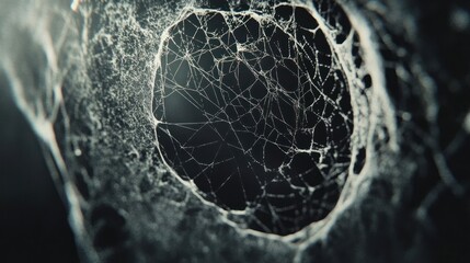Wall Mural - Detailed spiderweb