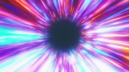 Canvas Print - vivid colorful energy explosion background/ animation of an abstract multicolored powerful and festi
