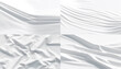 © Alexandr Bognat - White fabric material crumpled mockup, different types and views