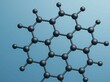 © GhulamAsghar - atomic structure of graphene showing one-atom-thick carbon layer arranged in hexagonal honeycomb lattice