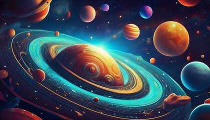 Wall Mural - space objects in the universe picture