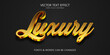 © wintoko - Luxury gold script editable text effect, elegant script text style