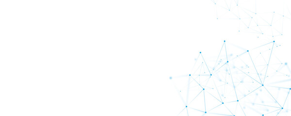 Wall Mural - abstract white blue digital technology futuristic communication high tech concept background. techno