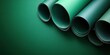 © wenny - Stacked Dark Green Vinyl Rolls Emerald Background Texture Space Text