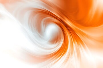 Wall Mural - abstract swirling orange and white light streaks with a central bright glow