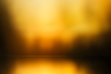 Wall Mural - abstract golden yellow gradient background with subtle reflections