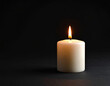 © Patipon - Serene candle flame dark background photography calm atmosphere close-up view tranquility and reflection