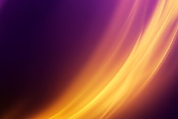Wall Mural - abstract swirling purple and golden light streaks background