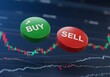 © Miguel Romero - Buy and Sell Buttons on Stock Market Trading Chart