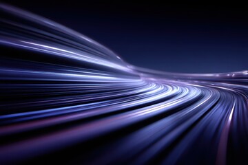 Wall Mural - abstract blue and purple lines creating a speed and motion effect