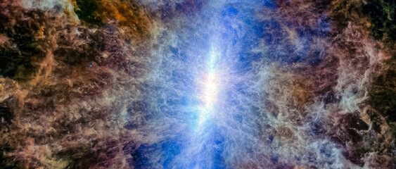 Wall Mural - Ultra-HD Deep Space Image — Real Astrophotography of Nebula, Galaxy, Supernova, Star Cluster and Cosmic Structures Captured by High-Resolution Scientific Space Observation