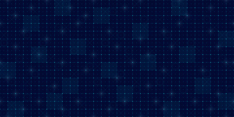 Futuristic HUD grid background with tech lines, radar patterns and digital mesh. Scifi interface with AI data, seamless blueprint elements and cyber UI design. Ideal for games, dashboards or VR.
