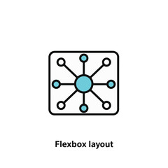 visual representation of a flexbox layout.