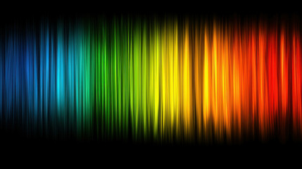 Wall Mural - vibrant light spectrum with soft gradients featuring colors of the rainbow on a dark background for 