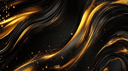 Wall Mural - luxurious abstract background of molten liquid gold design