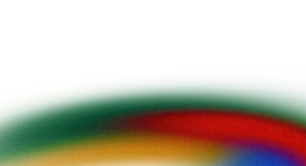 Wall Mural - overlay red blue yellow green multicolored grainy gradient on transparent background. elegance wavy 