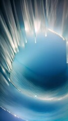 Wall Mural - Translucent blue ice cave