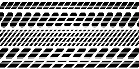 Wall Mural - Raster abstract geometric seamless pattern with vertical fading lines, tracks, halftone stripes. Extreme sport style illustration, urban art.