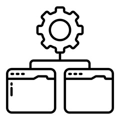 Wall Mural - a unique design icon of web setting