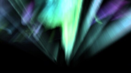 Wall Mural - aurora borealis animation green and purple