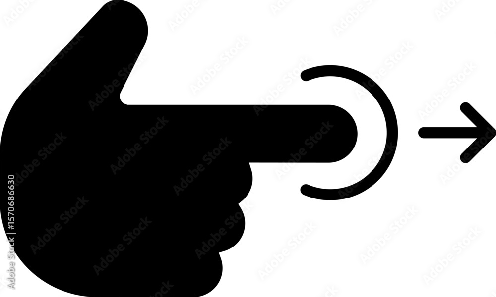 Dynamic moving arrow symbol isolated on transparent background. Speed ...