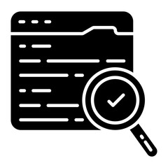 Wall Mural - premium download icon of search website