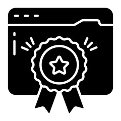 Wall Mural - vector design of awarded website