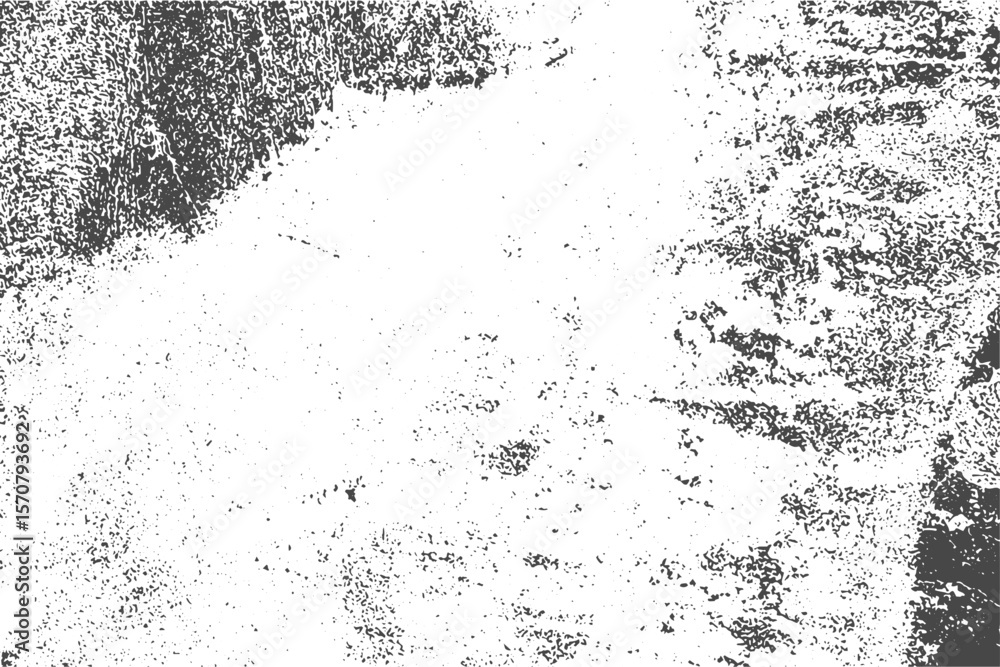 Grunge overlay effect with scratched surface vector texture. Vintage ...