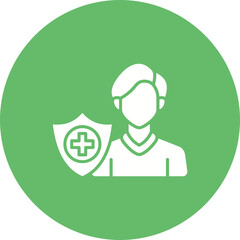 Wall Mural - health insurance icon