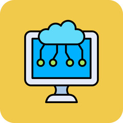 Wall Mural - Cloud Icon
