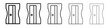 © Hindu - Pencil sharpener icon outline simple illustration isolated