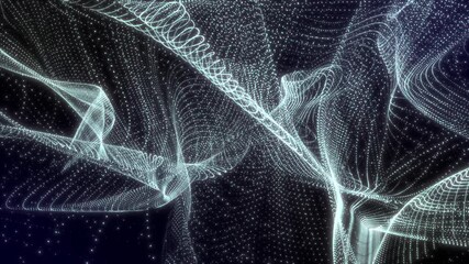 Wall Mural - a 4k beautiful particle background with smooth movement and sparking effects—perfect for creating an