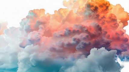 Wall Mural - a single-engine plane soaring through a thick layer of clouds