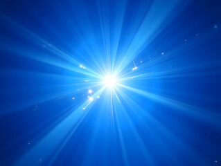 Wall Mural - blue technology ray lines textured background, light scattering blue background concept illustration