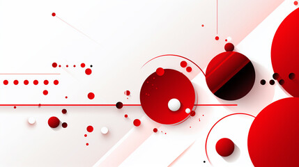 Wall Mural - Red geometric texture. Abstract background