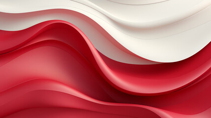 Wall Mural - Modern stylish red and white background with paper effect