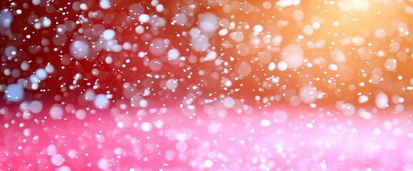 Wall Mural - a blurry bokeh effect with a vibrant gradient of red, orange, and pink background