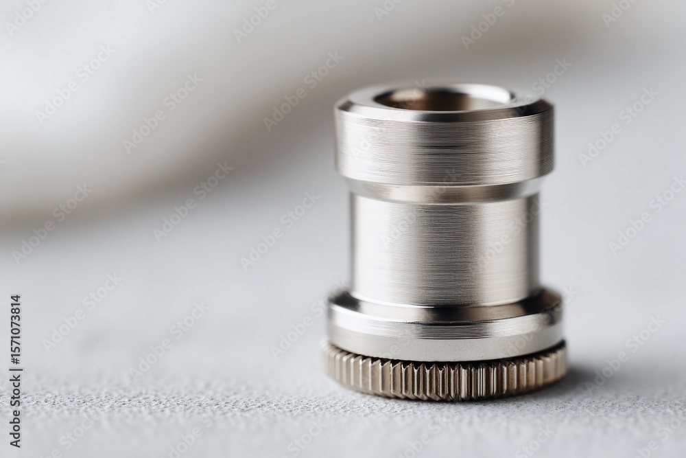 Precision Objects Metallic object with precision design, showcasing intricate deta Stock ...