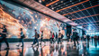 © PixelBook Agency - Modern Convention Center Interior with Large Digital Display and Attendees