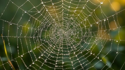 Morning dew writing love letters in cursive across spiderweb parchment