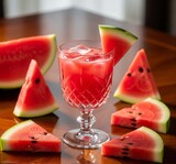 watermelon and juice