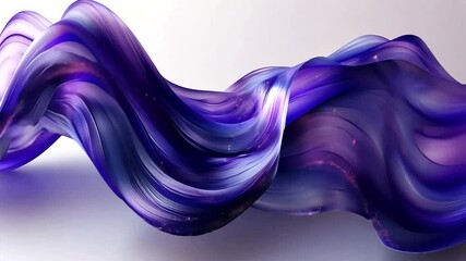 Wall Mural - elegant abstract purple wave design - mesmerizing motion background for creative projects