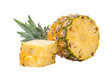 © Farida - Fresh ripe pineapple whole and sliced juicy tropical fruit for healthy diet and delicious recipes