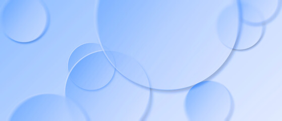 Wall Mural - modern abstract blue circle shape background